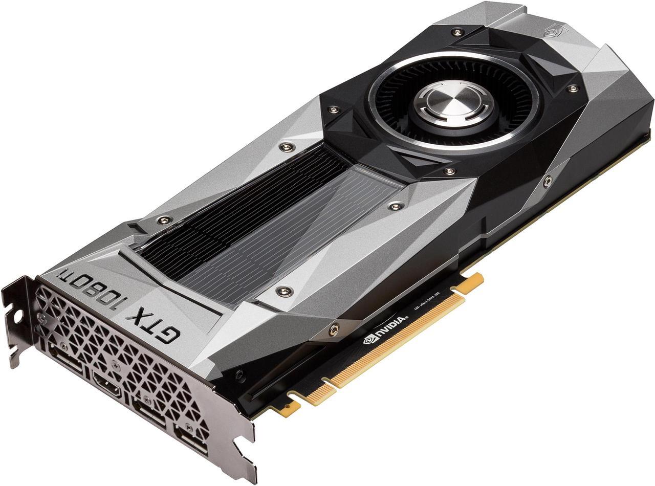 Main image of ASUS GeForce GTX 1080 TI 11GB GDDR5X Founders Edition VR Ready 5K HD Gaming HDMI DisplayPort PCIe Graphics Card (GTX1080TI-FE)