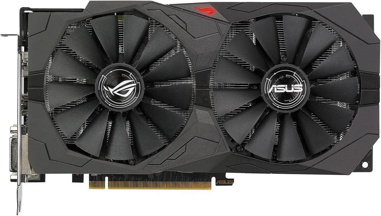 ASUS ROG Strix Radeon RX 570 O4G Gaming OC Edition GDDR5 DP HDMI DVI VR Ready AMD Graphics Card (ROG-STRIX-RX570-O4G-GAMING)