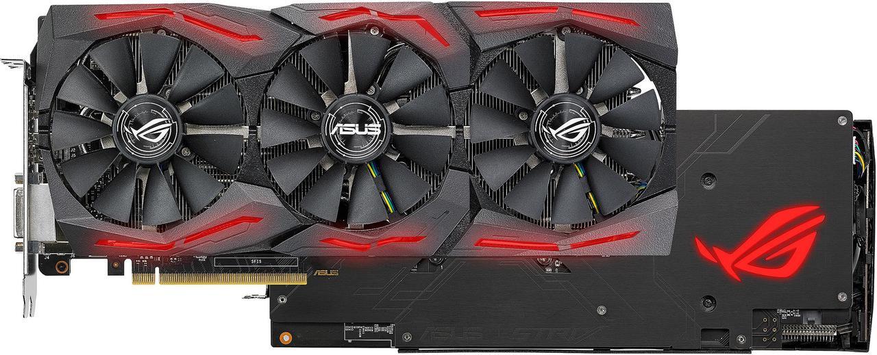 ASUS ROG Strix Radeon RX 580 T8G Gaming Top OC Edition GDDR5 DP HDMI DVI VR Ready AMD Graphics Card (ROG-STRIX-RX580-T8G-GAMING)