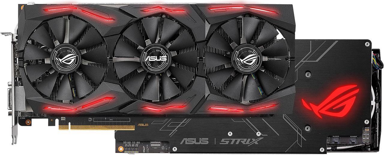 ASUS ROG Radeon RX Vega 64 8GB HBM2 PCI Express 3.0 Video Card STRIX-RXVEGA64-O8G-GAMING