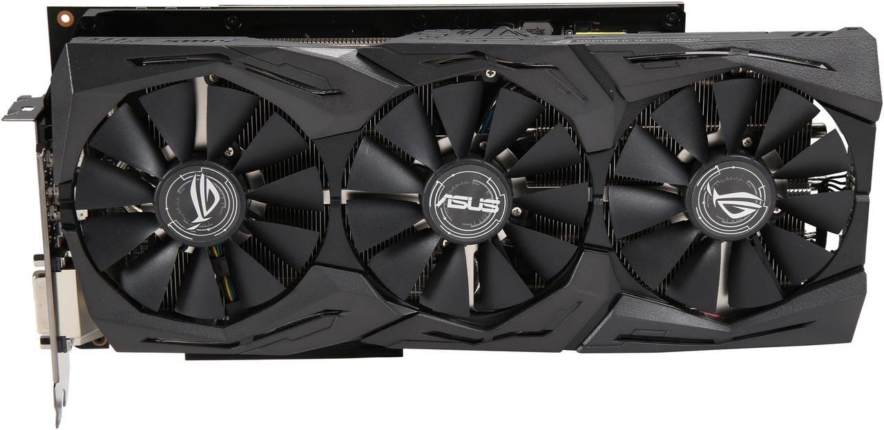 Alt view image 4 of 6 - ASUS ROG Radeon RX Vega 56 8GB HBM2 PCI Express 3.0 CrossFireX Support Graphics Card STRIX-RXVEGA56-O8G-GAMING
