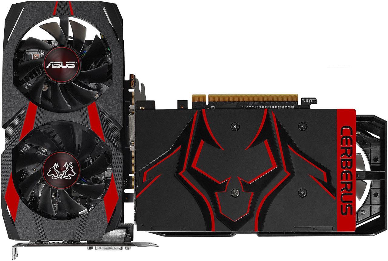 Alt view image 3 of 5 - ASUS Cerberus GeForce GTX 1050 Ti 4GB OC Edition GDDR5 Gaming Graphics Card, CERBERUS-GTX1050TI-O4G
