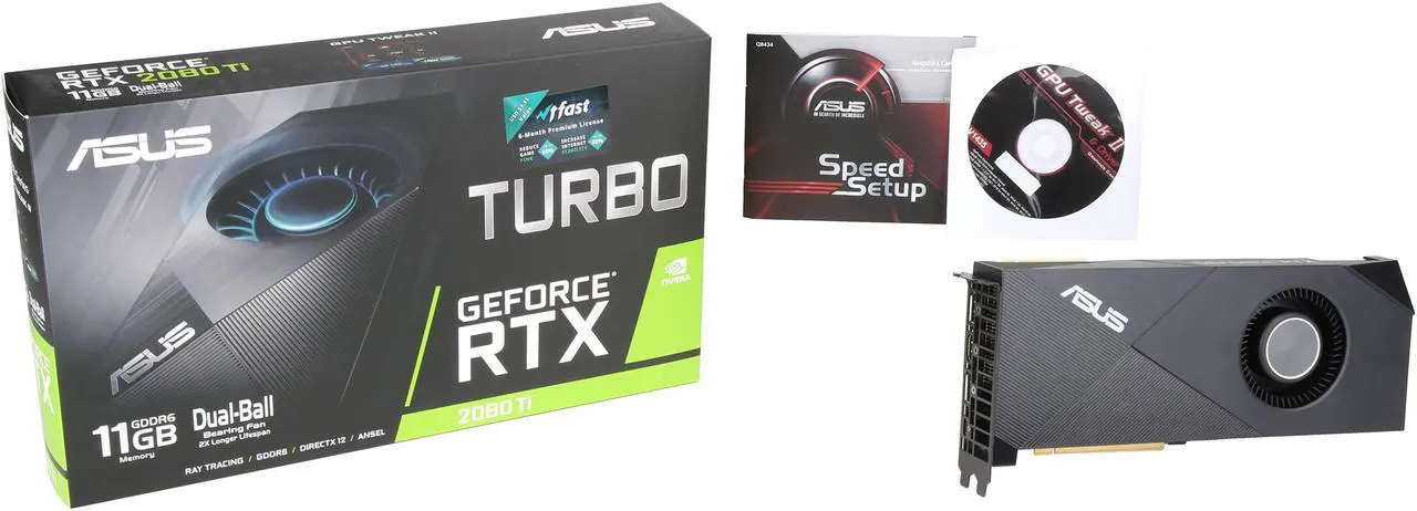 Alt view image 8 of 7 - ASUS GeForce RTX 2080 Ti 11G Turbo Edition GDDR6 HDMI DP 1.4 Type-C Graphics Card