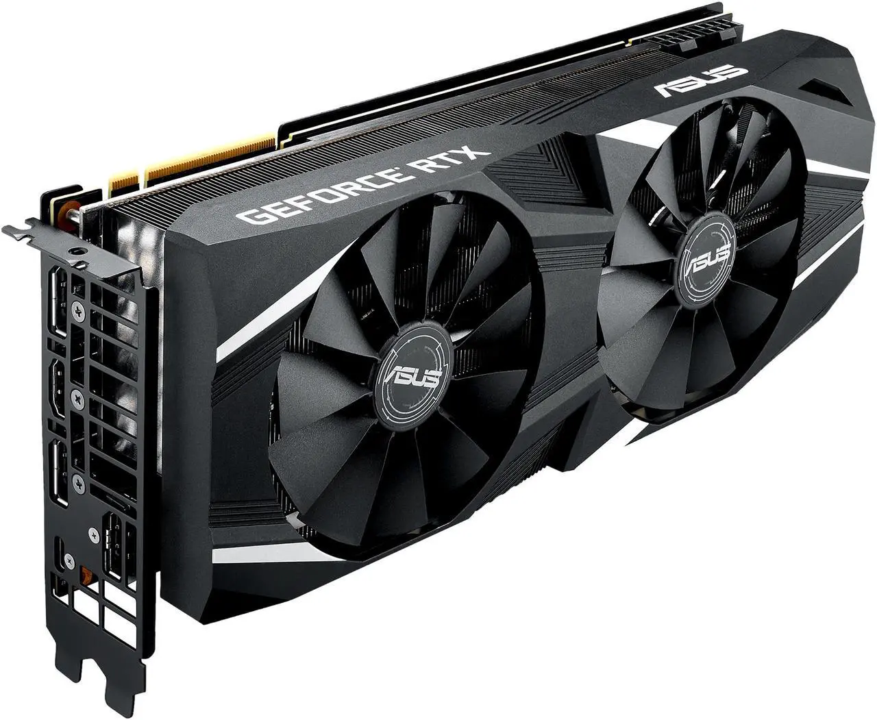 Alt view image 3 of 5 - ASUS GeForce RTX 2080 Overclocked 8G GDDR6 Dual-Fan Edition VR Ready HDMI DP 1.4 USB Type-C Graphics Card (DUAL-RTX2080-O8G)
