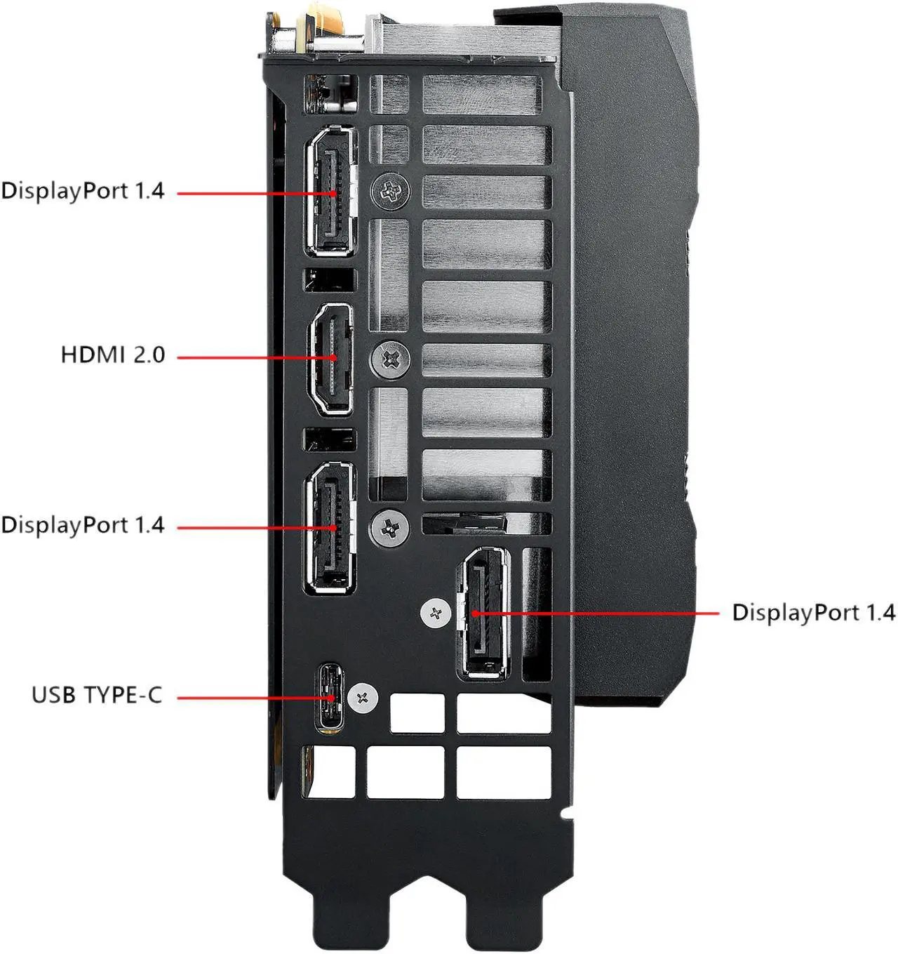 Alt view image 5 of 5 - ASUS GeForce RTX 2080 Overclocked 8G GDDR6 Dual-Fan Edition VR Ready HDMI DP 1.4 USB Type-C Graphics Card (DUAL-RTX2080-O8G)