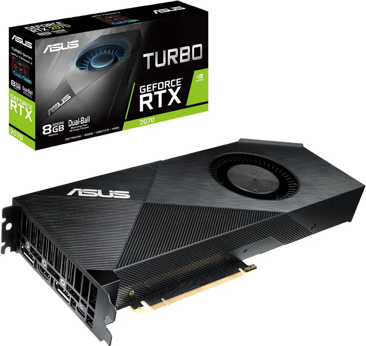 ASUS Turbo GeForce RTX 2070 8GB GDDR6 - Thumbnail 2