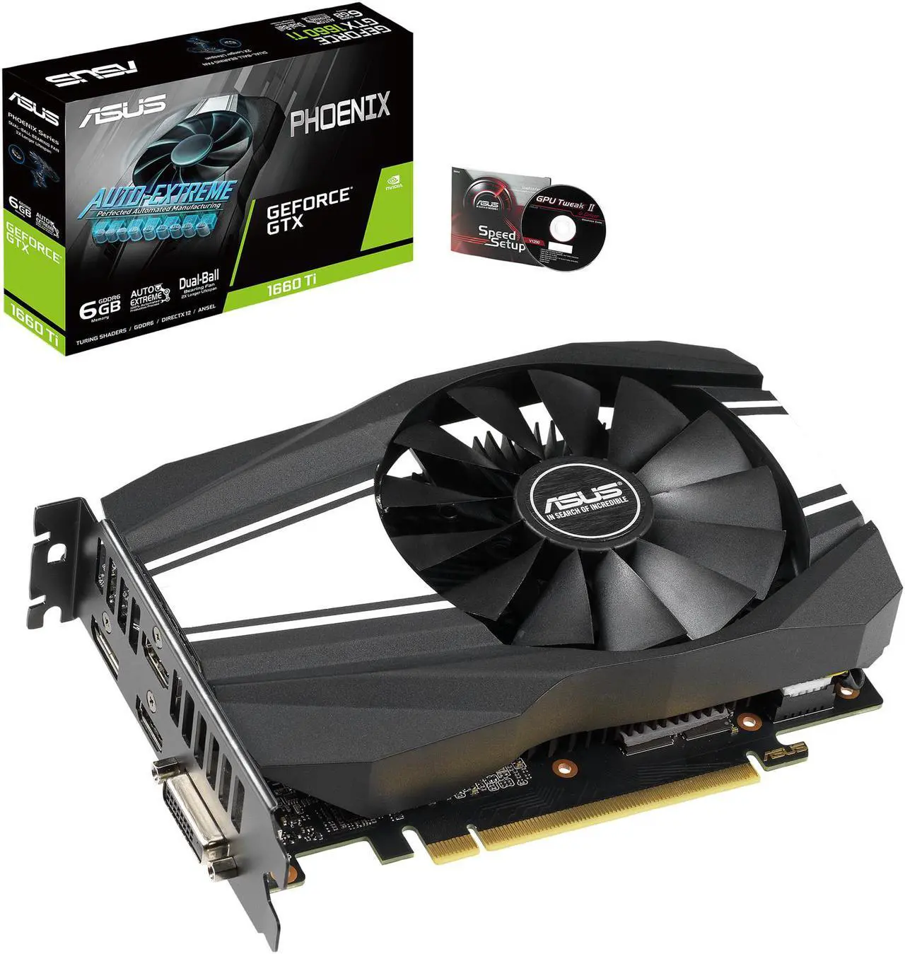 Alt view image 5 of 6 - ASUS Phoenix GeForce GTX 1660 Ti 6GB GDDR6 PCI Express 3.0 Video Card PH-GTX1660TI-6G