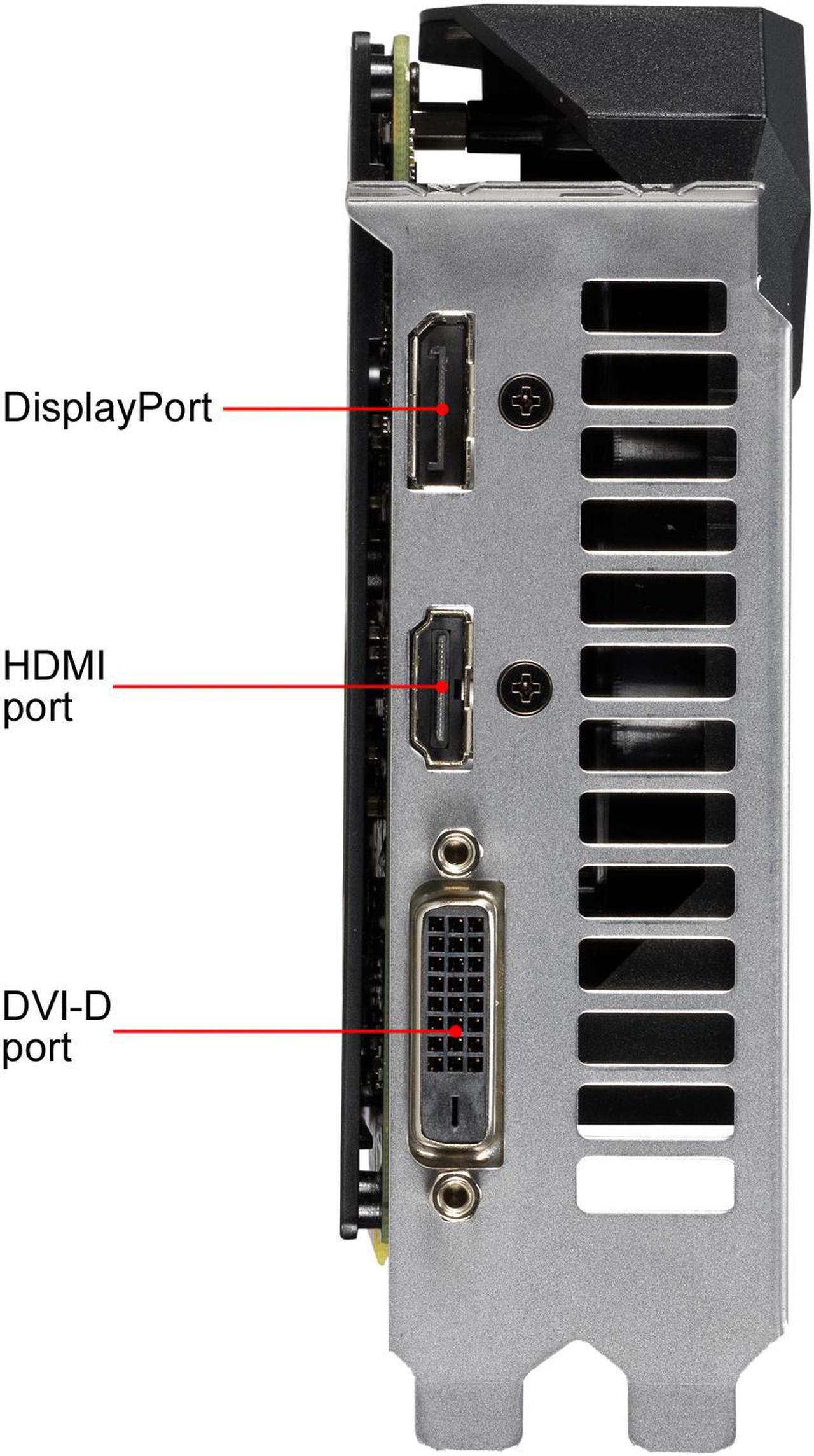 Alt view image 4 of 5 - ASUS TUF Gaming GeForce GTX 1660 Overclocked 6GB Dual-fan Edition HDMI DP DVI Gaming Graphics Card (TUF-GTX1660-O6G-GAMING)