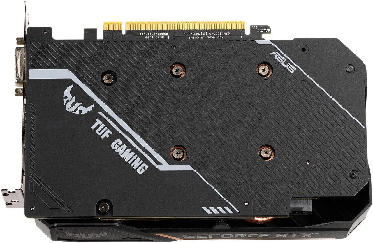 Alt view image 2 of 5 - ASUS TUF Gaming GeForce RTX 2060 OC Edition 6GB GDDR6 VR Ready HDMI 2.0b DP 1.4 Auto Extreme Graphics Card (TUF-RTX2060-O6G-GAMING)