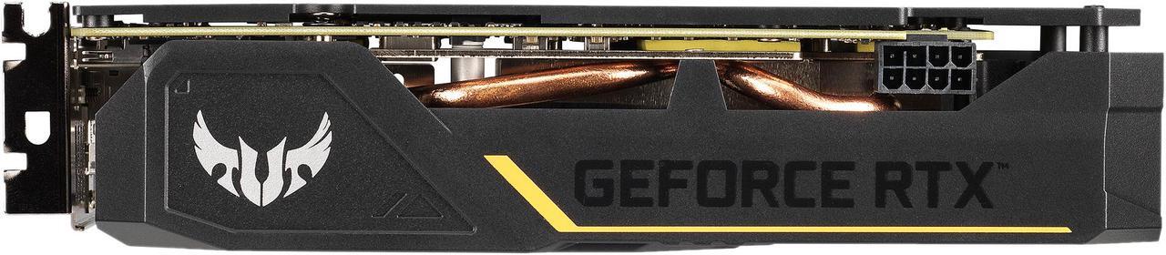 Alt view image 3 of 5 - ASUS TUF Gaming GeForce RTX 2060 OC Edition 6GB GDDR6 VR Ready HDMI 2.0b DP 1.4 Auto Extreme Graphics Card (TUF-RTX2060-O6G-GAMING)