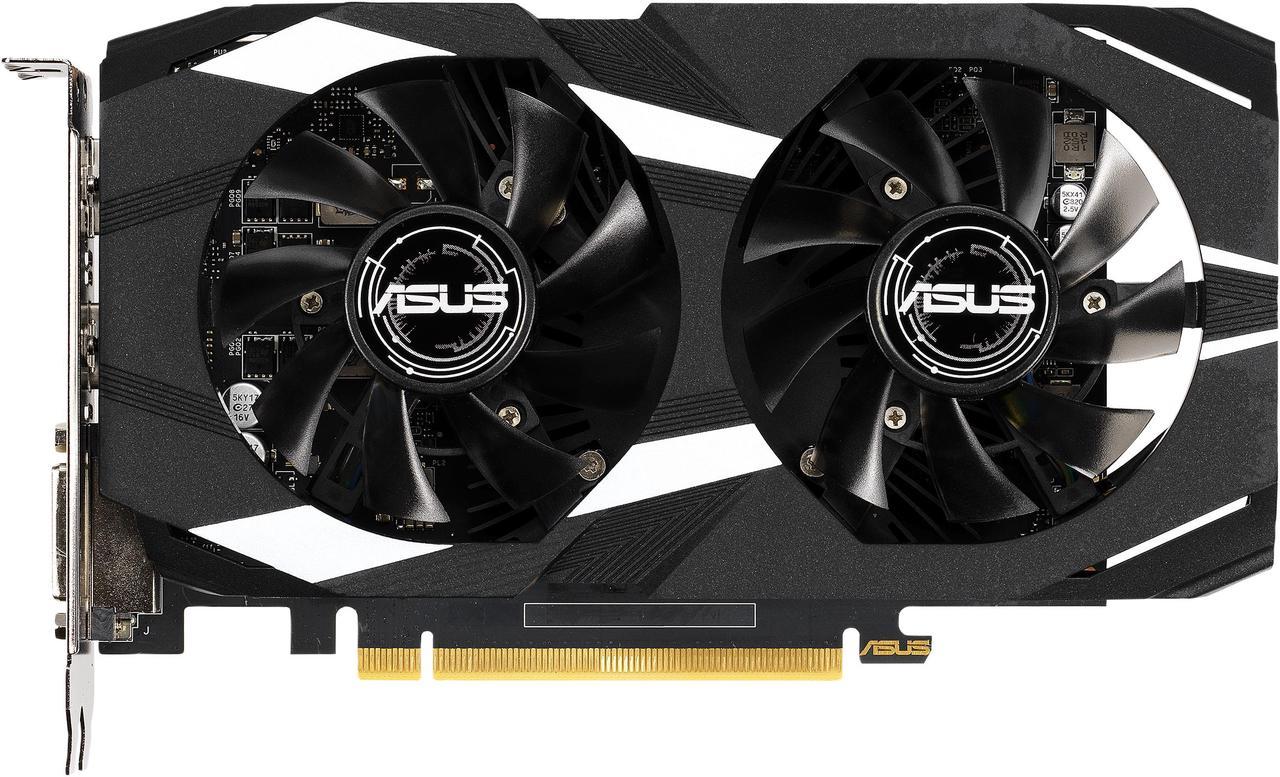 ASUS GeForce GTX 1650 Overclocked 4GB Dual-fan Edition HDMI DP 1.4 DVI Graphics Card (DUAL-GTX1650-O4G)