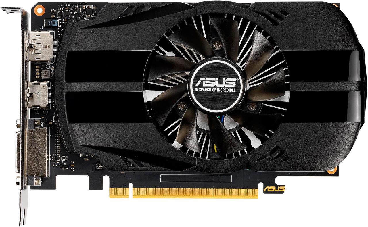 ASUS GeForce GTX 1650 4GB Phoenix Fan Overclocked Edition HDMI DP DVI Graphics Card (PH-GTX1650-O4G)