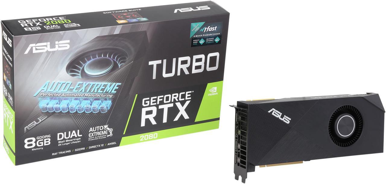 Alt view image 7 of 6 - ASUS Turbo GeForce RTX 2080 8GB GDDR6 PCI Express 3.0 SLI Support Graphics Card TURBO-RTX2080-8G-EVO