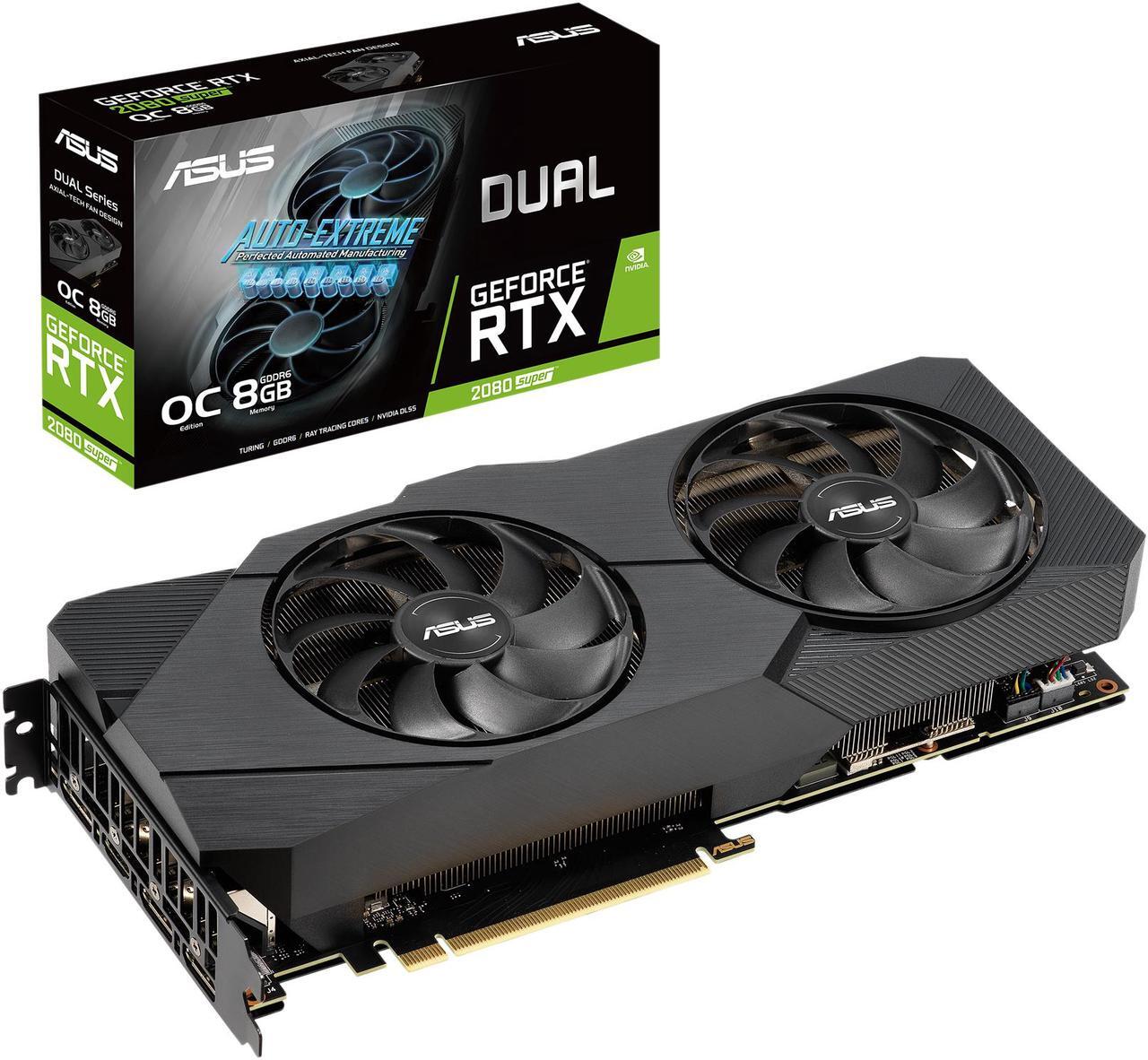 Alt view image 12 of 13 - ASUS GeForce RTX 2080 SUPER Overclocked 8G GDDR6 Dual-Fan EVO Edition VR Ready HDMI DisplayPort 1.4 Graphics Card (DUAL-RTX2080S-O8G-EVO)