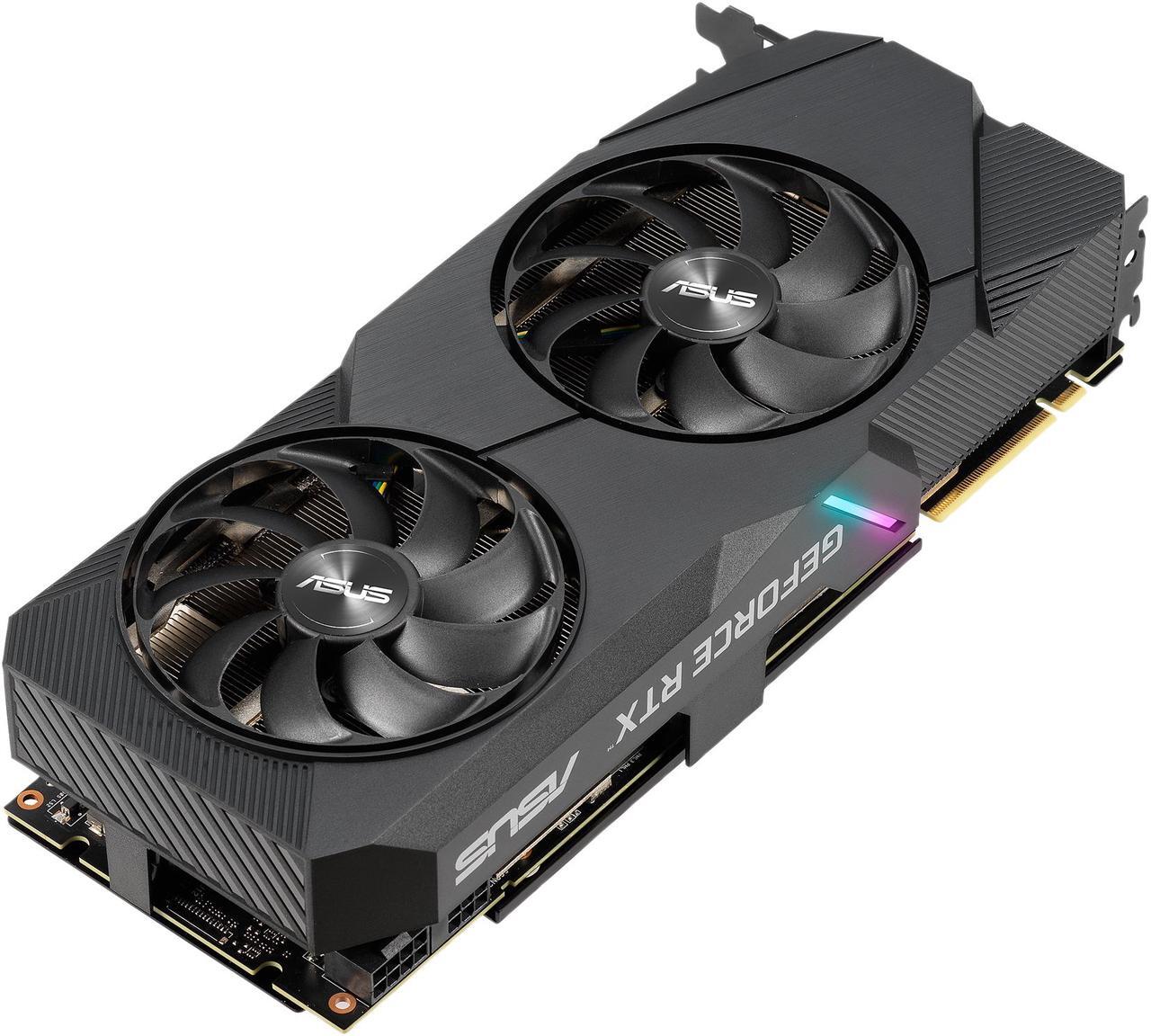 Alt view image 4 of 13 - ASUS GeForce RTX 2080 SUPER Overclocked 8G GDDR6 Dual-Fan EVO Edition VR Ready HDMI DisplayPort 1.4 Graphics Card (DUAL-RTX2080S-O8G-EVO)