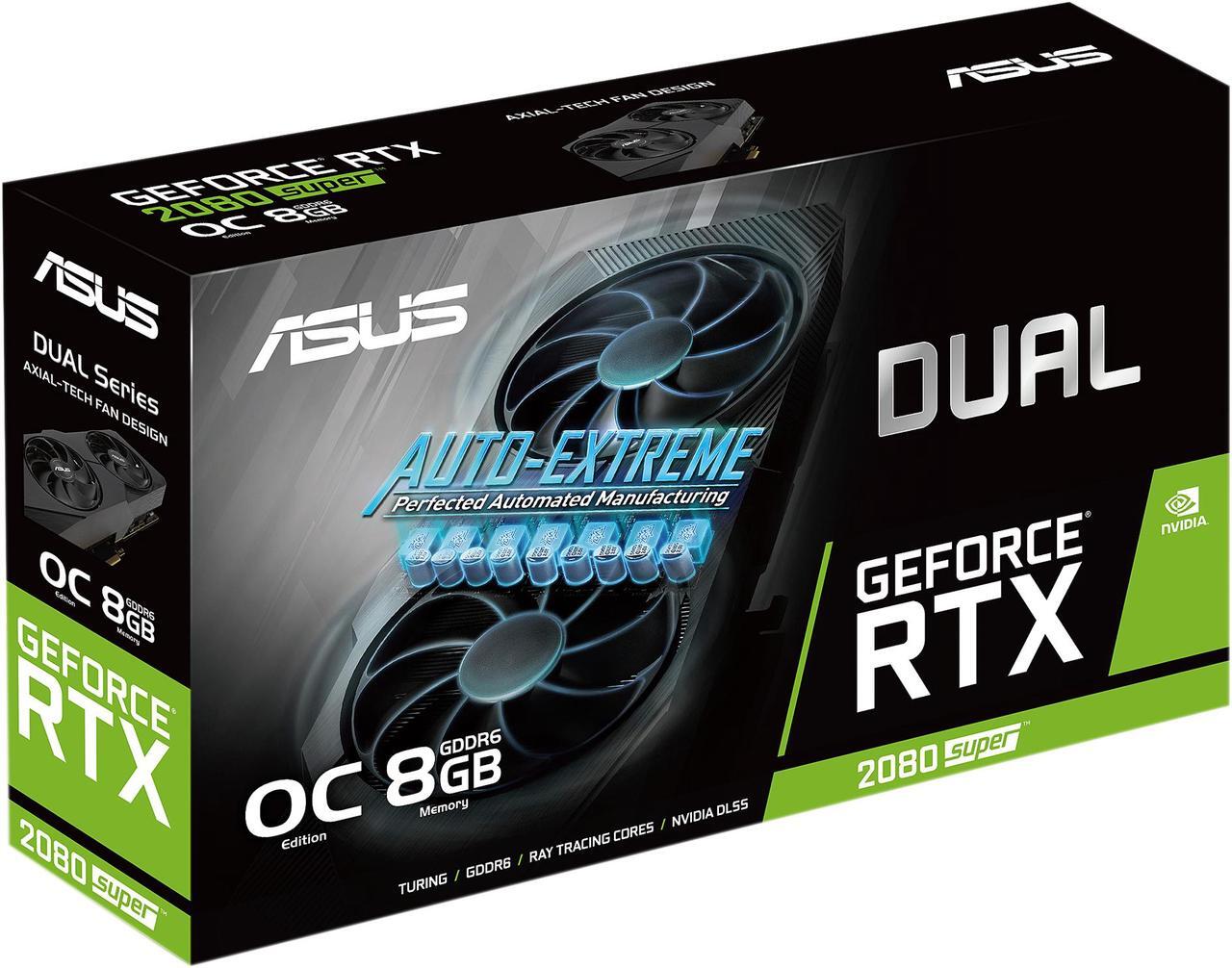 Alt view image 13 of 13 - ASUS GeForce RTX 2080 SUPER Overclocked 8G GDDR6 Dual-Fan EVO Edition VR Ready HDMI DisplayPort 1.4 Graphics Card (DUAL-RTX2080S-O8G-EVO)