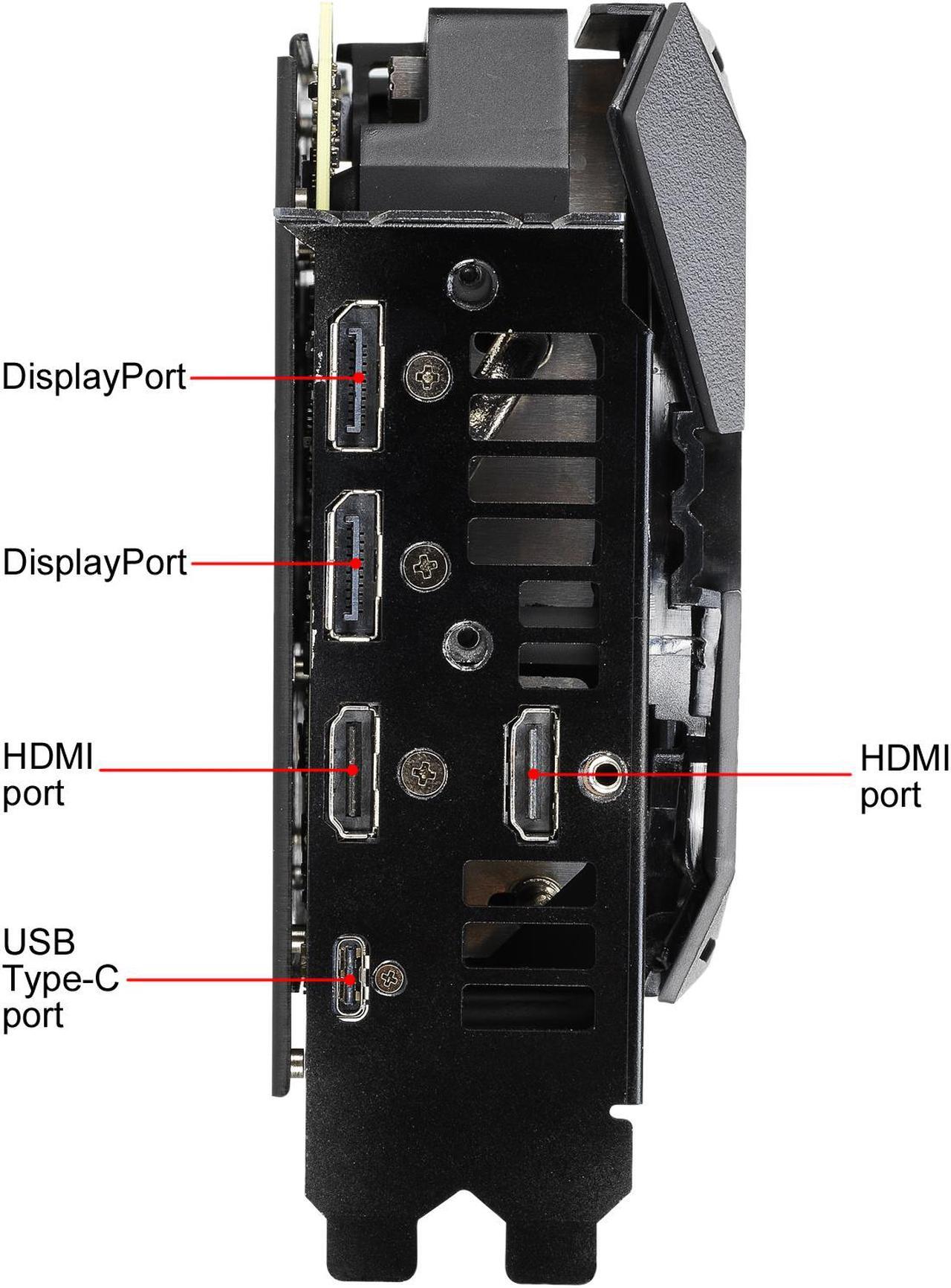 Alt view image 7 of 14 - ASUS ROG STRIX GeForce RTX 2080 SUPER Advanced Overclocked 8G GDDR6 HDMI DP 1.4 USB Type-C Gaming Graphics Card (ROG-STRIX-RTX2080S-A8G-GAMING)