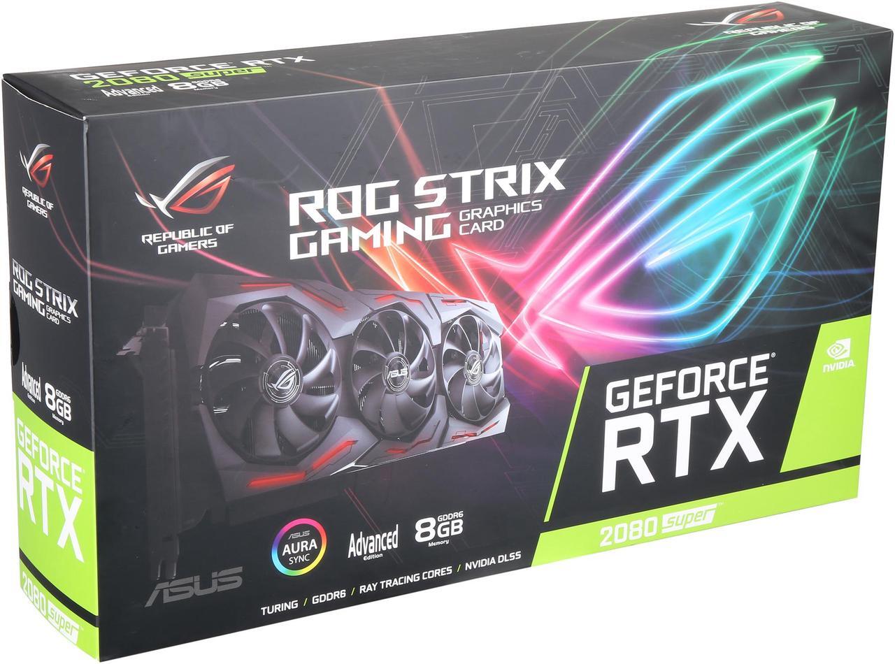 Alt view image 14 of 14 - ASUS ROG STRIX GeForce RTX 2080 SUPER Advanced Overclocked 8G GDDR6 HDMI DP 1.4 USB Type-C Gaming Graphics Card (ROG-STRIX-RTX2080S-A8G-GAMING)