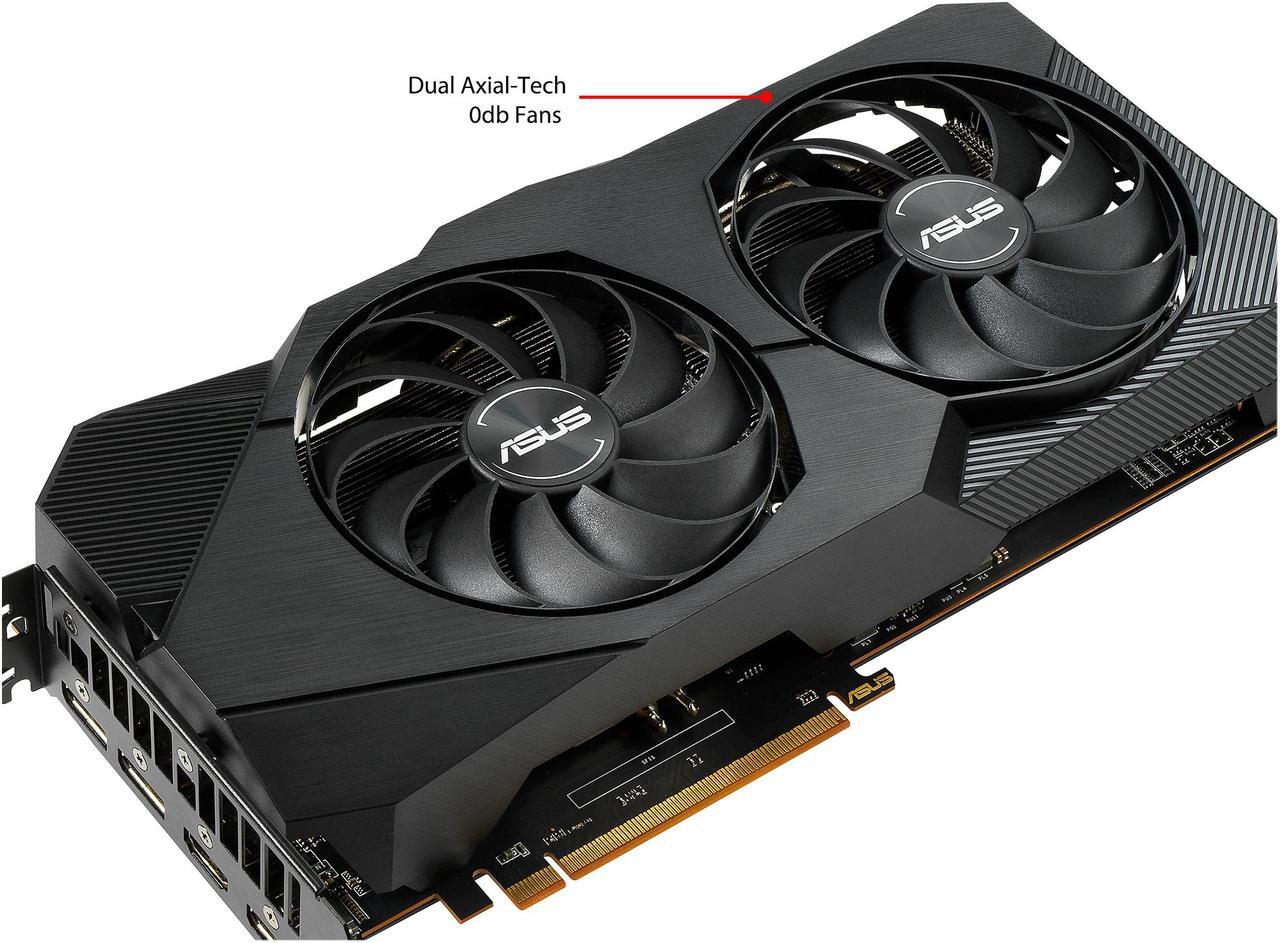 Alt view image 4 of 8 - ASUS AMD Radeon RX 5700 Overclocked 8G GDDR6 Dual Fan EVO Edition HDMI DisplayPort Gaming Graphics Card (DUAL-RX5700-O8G-EVO)