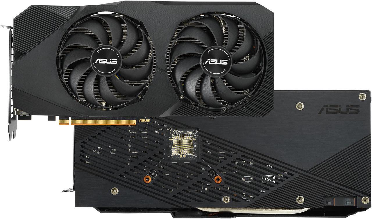 Alt view image 2 of 8 - ASUS AMD Radeon RX 5700 Overclocked 8G GDDR6 Dual Fan EVO Edition HDMI DisplayPort Gaming Graphics Card (DUAL-RX5700-O8G-EVO)