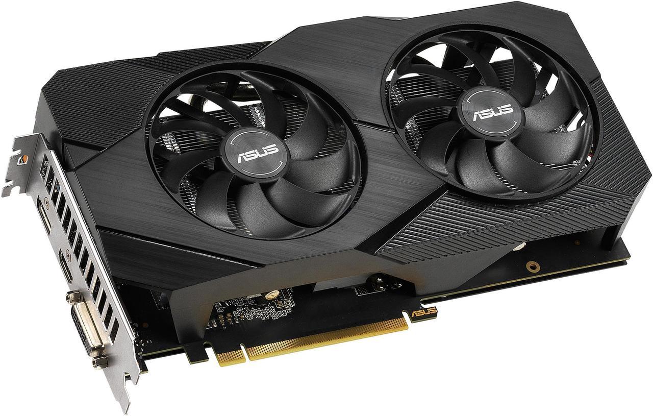 ASUS GeForce GTX 1660 Super Overclocked 6GB Dual-fan EVO Edition VR Ready HDMI DisplayPort DVI Graphics Card (DUAL-GTX1660S-O6G-EVO)