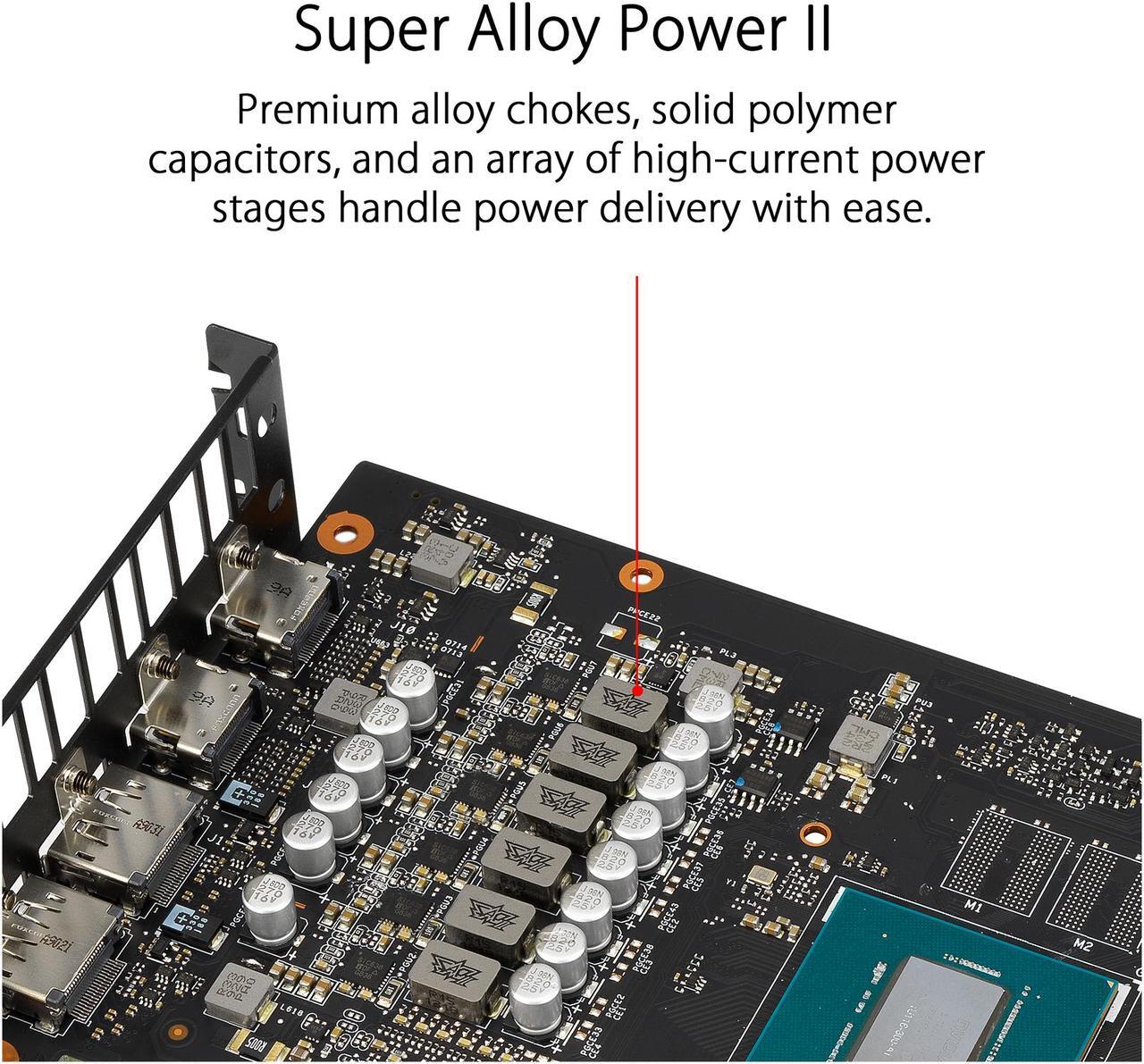 Alt view image 3 of 8 - ASUS ROG Strix GeForce GTX 1660 SUPER Advanced 6GB Edition GDDR6 HDMI 2.0 DP 1.4 Gaming Graphics Card (ROG-STRIX-GTX1660S-A6G-GAMING)