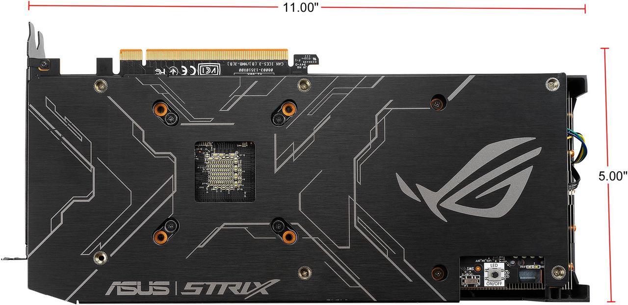 Alt view image 6 of 9 - ASUS ROG STRIX AMD Radeon RX 5500 XT Overclocked 8G GDDR6 HDMI DisplayPort Gaming Graphics Card (ROG-STRIX-RX5500XT-O8G-GAMING)