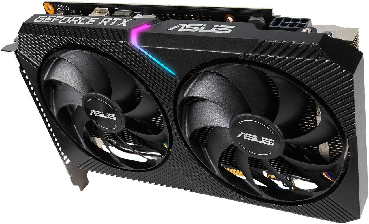 Alt view image 5 of 10 - ASUS Dual NVIDIA GeForce RTX 2070 MINI OC Edition Gaming Graphics Card, PCIe 3.0, 8GB GDDR6, HDMI, DisplayPort, DVI-D, for Intel NUC 9 Extreme Kit, Intel NUC 9 Pro Kit and Small Chassis (DUAL-RTX2070-O8G-MINI)
