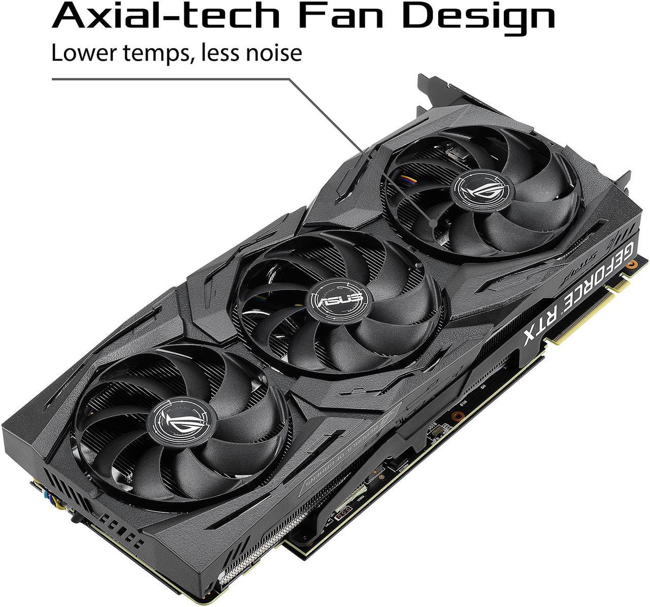 Alt view image 3 of 8 - ASUS ROG STRIX GeForce RTX 2070 SUPER 8GB GDDR6 PCI Express 3.0 SLI Support Graphics Card ROG-STRIX-RTX2070S-8G-GAMING