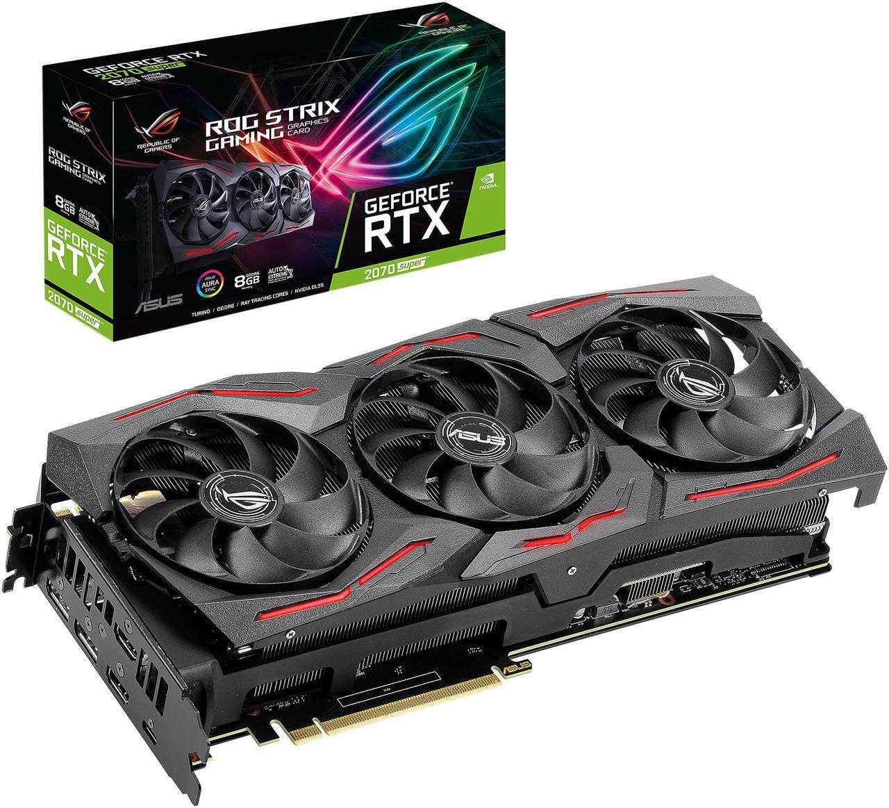 Alt view image 8 of 8 - ASUS ROG STRIX GeForce RTX 2070 SUPER 8GB GDDR6 PCI Express 3.0 SLI Support Graphics Card ROG-STRIX-RTX2070S-8G-GAMING