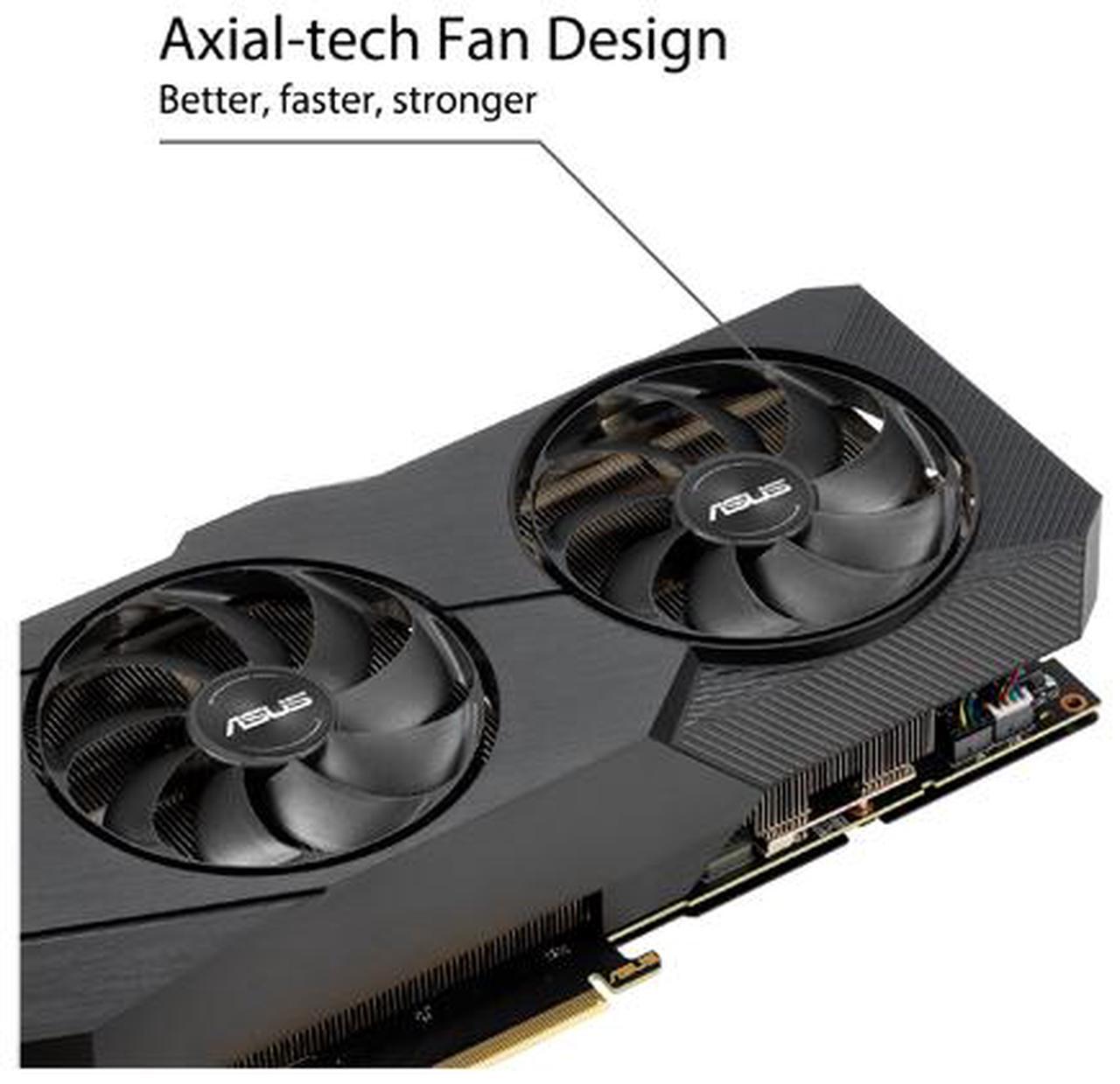 Alt view image 3 of 7 - ASUS Dual GeForce RTX 2070 SUPER 8GB GDDR6 PCI Express 3.0 x16 SLI Support Graphics Card DUAL-RTX2070S-A8G-EVO
