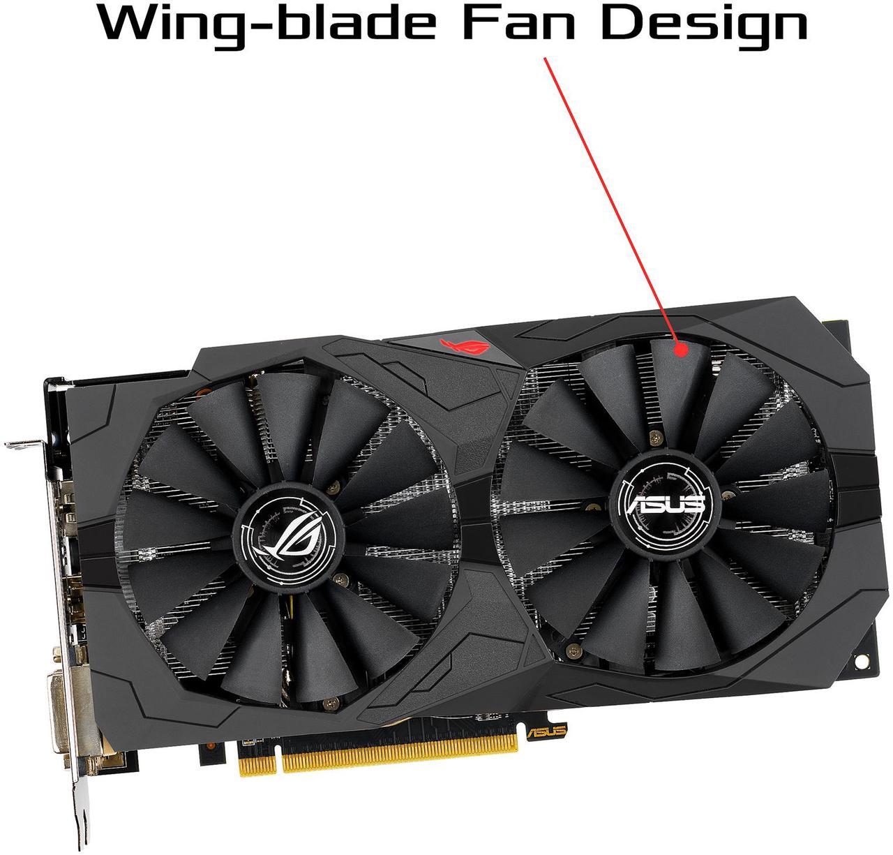 Alt view image 3 of 7 - ASUS ROG Strix Radeon RX 570 8GB GDDR5 PCI Express 3.0 Graphics Card ROG-STRIX-RX570-O8G-GAMING