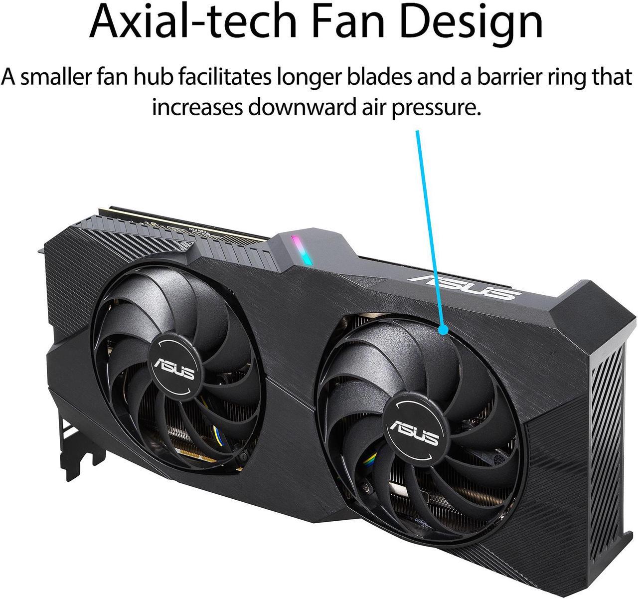 Alt view image 3 of 7 - ASUS Dual Radeon RX 5600 XT 6GB GDDR6 PCI Express 4.0 CrossFireX Support Graphics Card DUAL-RX5600XT-T6G-EVO