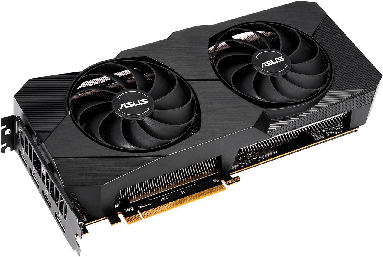 ASUS DUAL AMD Radeon RX 5700 XT EVO OC Edition Gaming Graphics Card (PCIe 4.0, 8GB GDDR6 memory, HDMI, DisplayPort, 1440p Gaming, Axial-tech Fan Design, Auto-Extreme, Metal Backplate) (DUAL-RX5700XT-O8G-EVO)