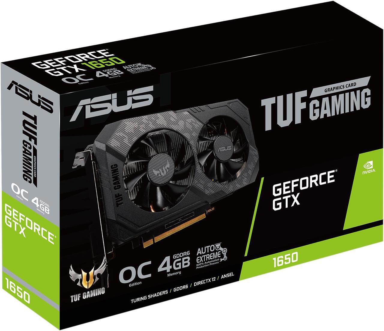 Alt view image 11 of 11 - ASUS TUF Gaming GeForce GTX 1650 OC Edition 4GB GDDR6 PCI Express 3.0 Video Card TUF-GTX1650-O4GD6-P-GAMING