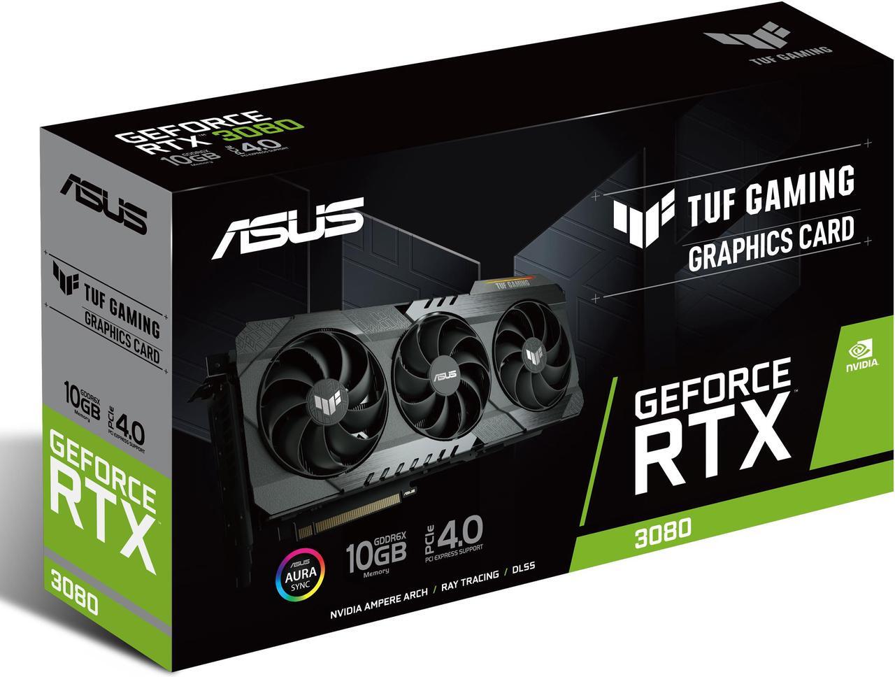 Alt view image 8 of 9 - ASUS TUF Gaming GeForce RTX 3080 TUF-RTX3080-O10G-GAMING Video Card
