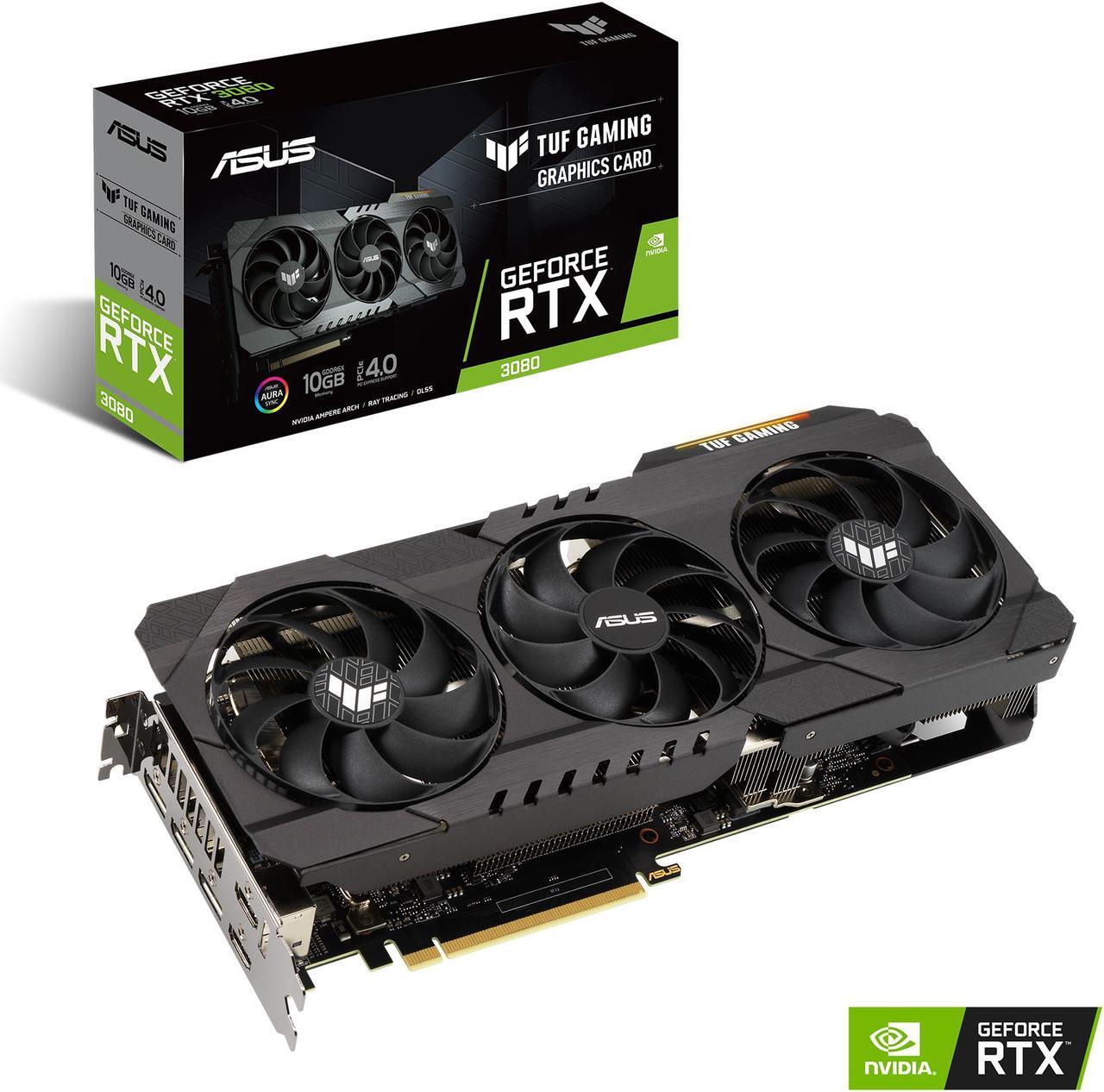Alt view image 9 of 9 - ASUS TUF Gaming GeForce RTX 3080 TUF-RTX3080-O10G-GAMING Video Card