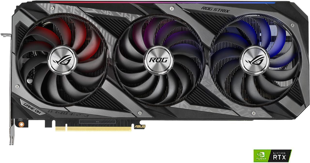 ASUS ROG Strix GeForce RTX 3090 24GB GDDR6X PCI Express 4.0 SLI Support Video Card ROG-STRIX-RTX3090-O24G-GAMING