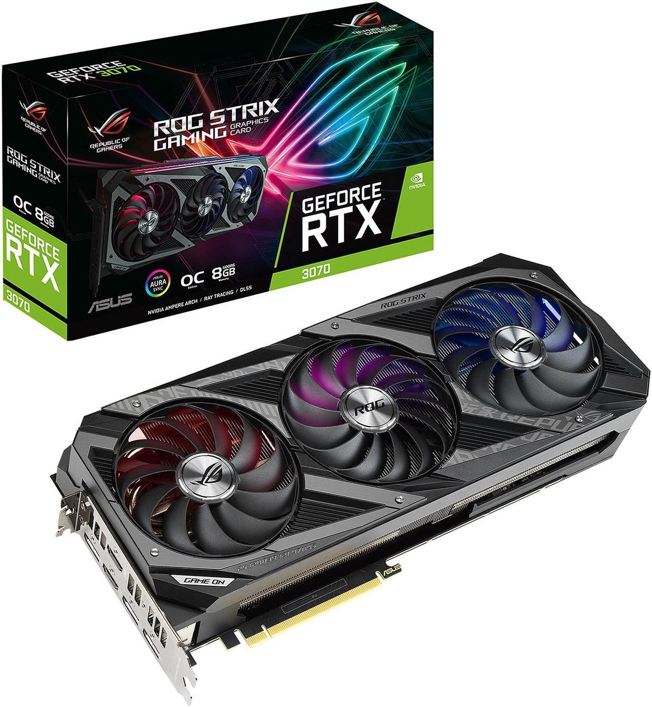 Alt view image 7 of 7 - ASUS ROG Strix GeForce RTX 3070 8GB GDDR6 PCI Express 4.0 Graphics Card ROG-STRIX-RTX3070-O8G-GAMING