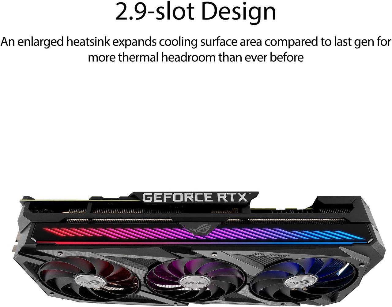 Alt view image 3 of 7 - ASUS ROG Strix GeForce RTX 3070 8GB GDDR6 PCI Express 4.0 Graphics Card ROG-STRIX-RTX3070-O8G-GAMING