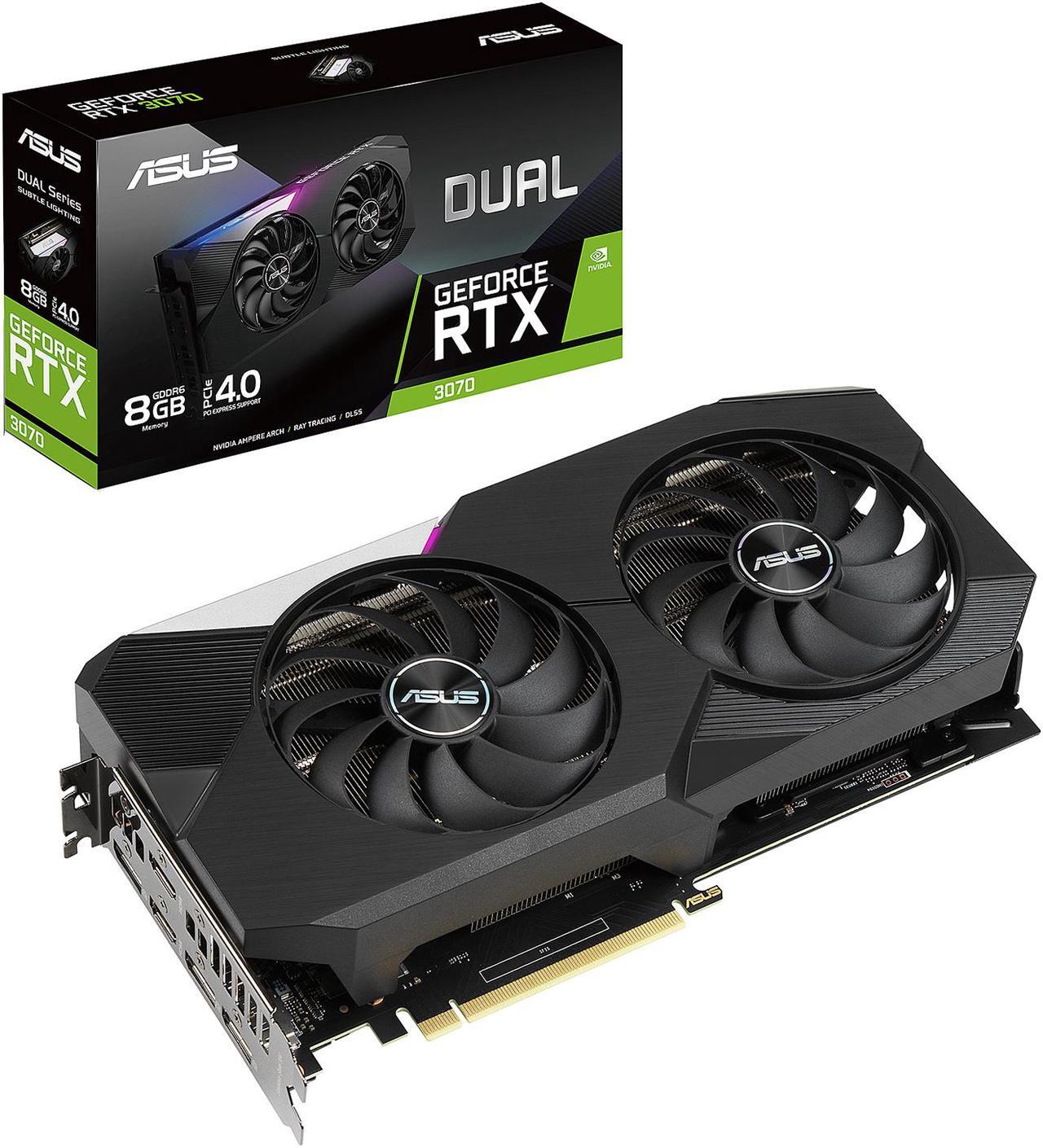 Alt view image 8 of 8 - ASUS Dual GeForce RTX 3070 8GB GDDR6 PCI Express 4.0 Graphics Card DUAL-RTX3070-8G