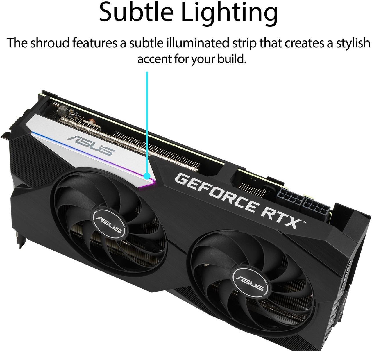 Alt view image 4 of 8 - ASUS Dual GeForce RTX 3070 8GB GDDR6 PCI Express 4.0 Graphics Card DUAL-RTX3070-8G