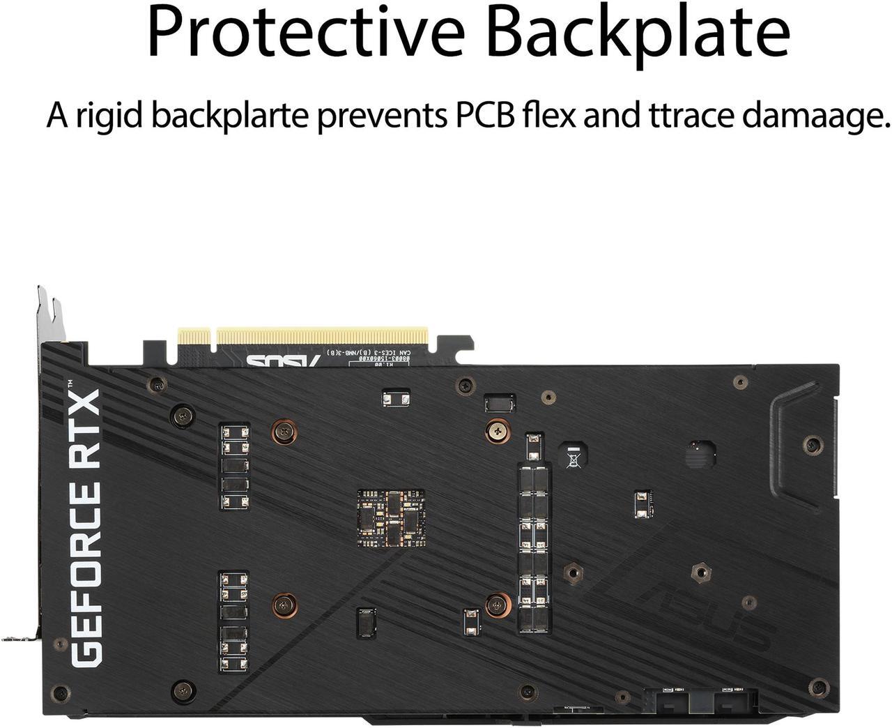 Alt view image 6 of 8 - ASUS Dual GeForce RTX 3070 8GB GDDR6 PCI Express 4.0 Graphics Card DUAL-RTX3070-8G