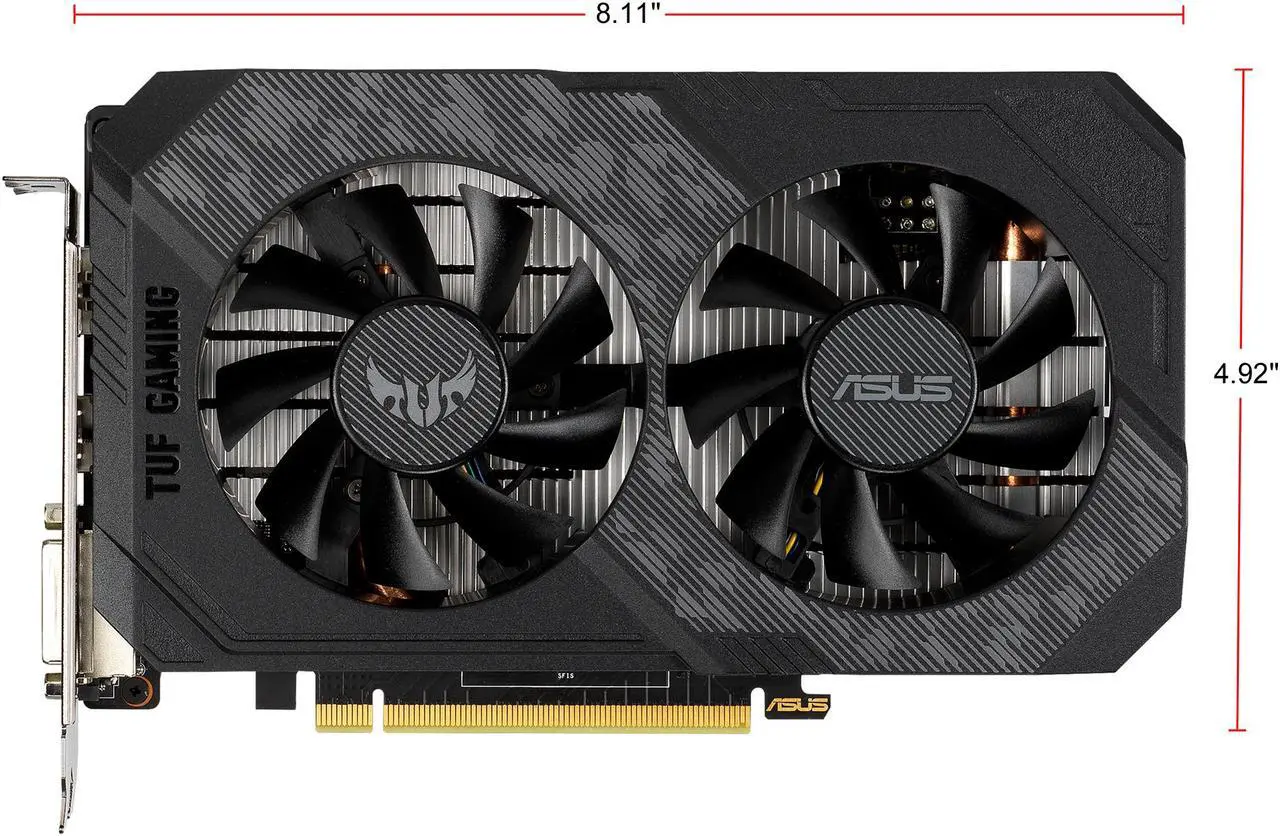 Alt view image 2 of 11 - ASUS TUF Gaming GeForce GTX 1650 4GB GDDR6 PCI Express 3.0 Graphics Card TUF-GTX1650-4GD6-P-GAMING