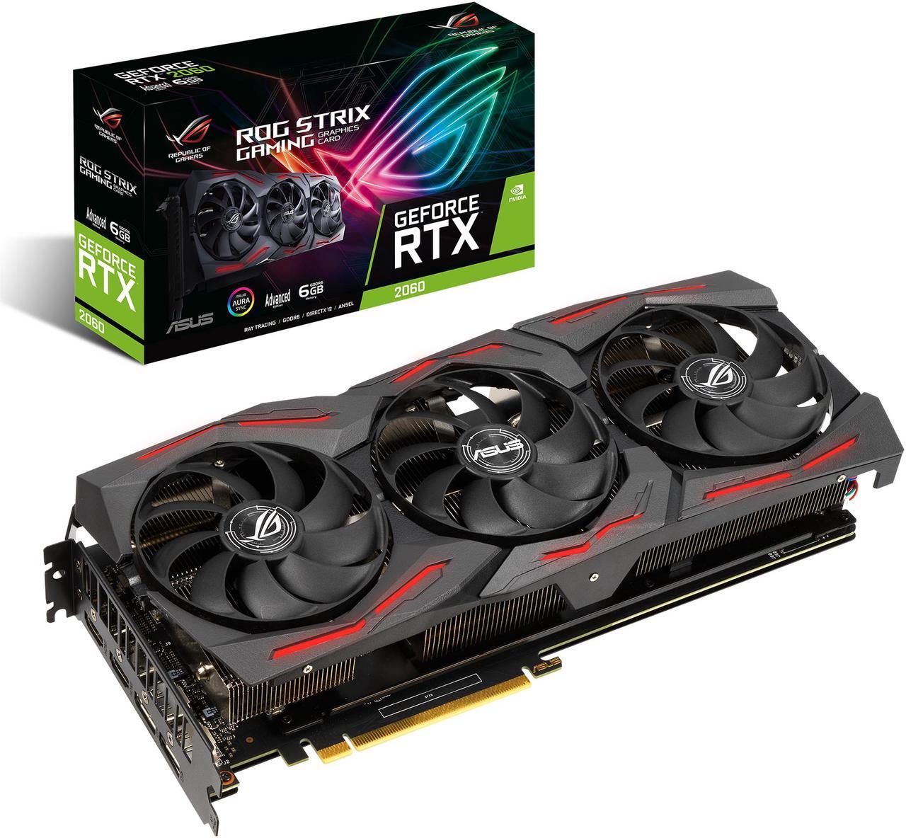 Main image of ASUS ROG STRIX GeForce RTX 2060 6GB GDDR6 PCI Express 3.0 Video Card ROG-STRIX-RTX2060-A6G-EVO-GAMING