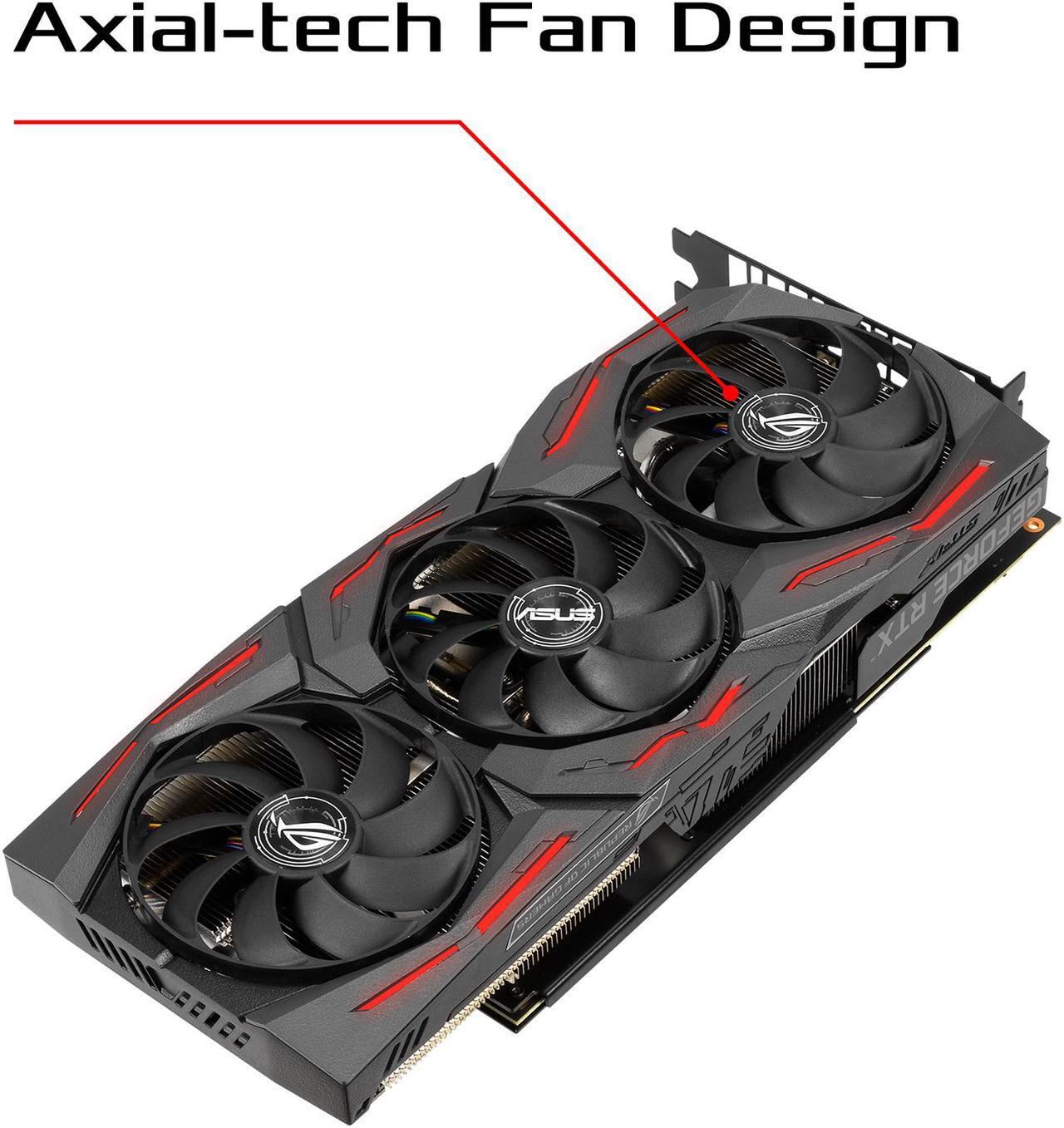 Alt view image 2 of 6 - ASUS ROG STRIX GeForce RTX 2060 6GB GDDR6 PCI Express 3.0 Video Card ROG-STRIX-RTX2060-A6G-EVO-GAMING