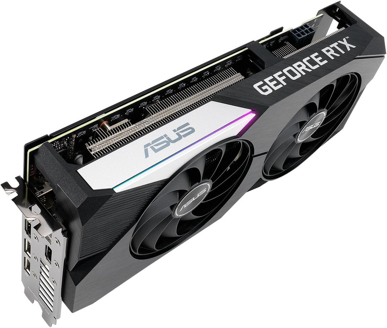 Alt view image 7 of 16 - ASUS Dual GeForce RTX 3060 Ti 8GB GDDR6 PCI Express 4.0 Video Card DUAL-RTX3060TI-O8G