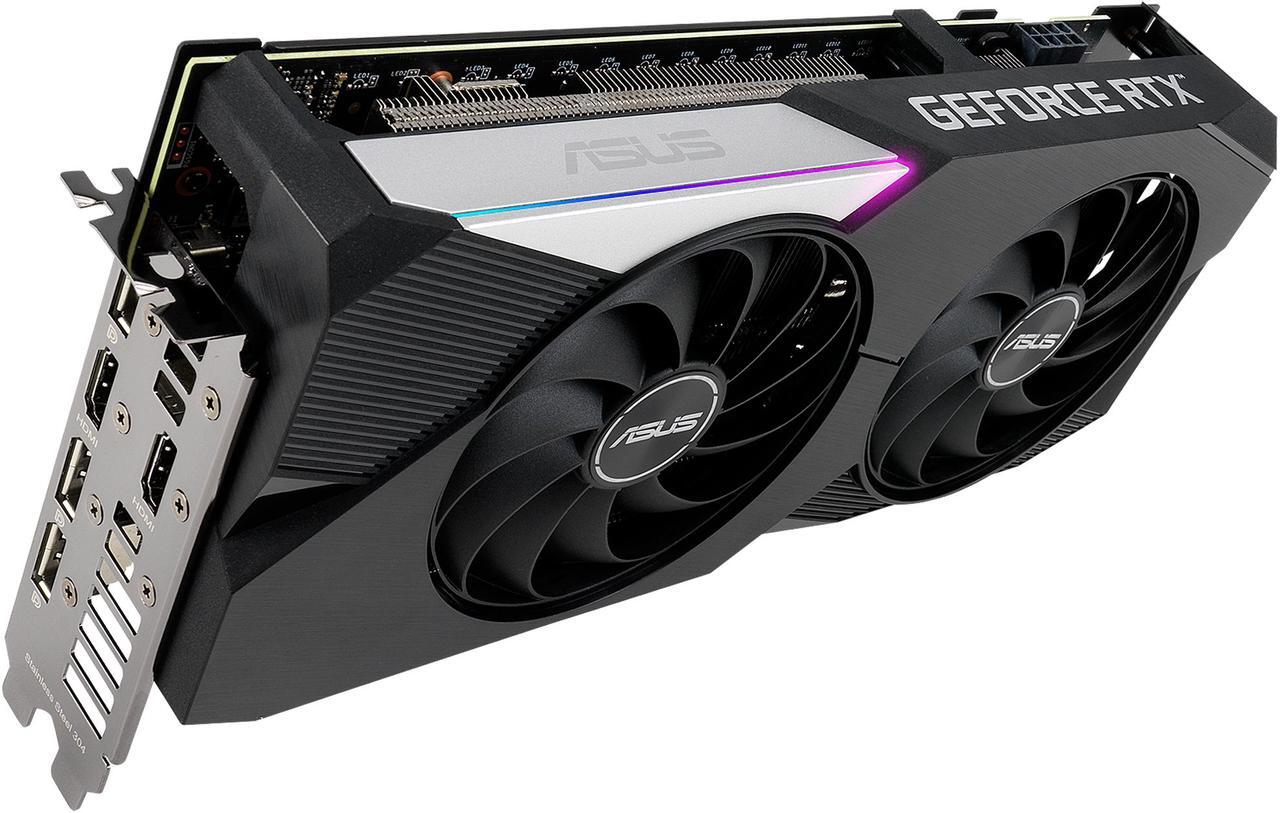 Alt view image 6 of 16 - ASUS Dual GeForce RTX 3060 Ti 8GB GDDR6 PCI Express 4.0 Video Card DUAL-RTX3060TI-O8G