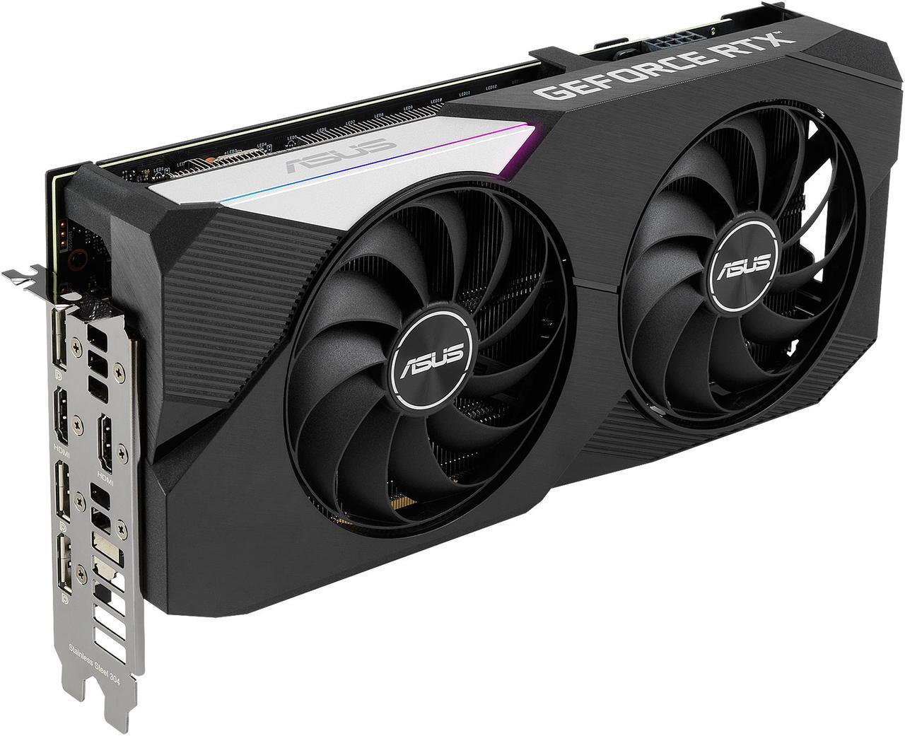 Alt view image 5 of 16 - ASUS Dual GeForce RTX 3060 Ti 8GB GDDR6 PCI Express 4.0 Video Card DUAL-RTX3060TI-O8G