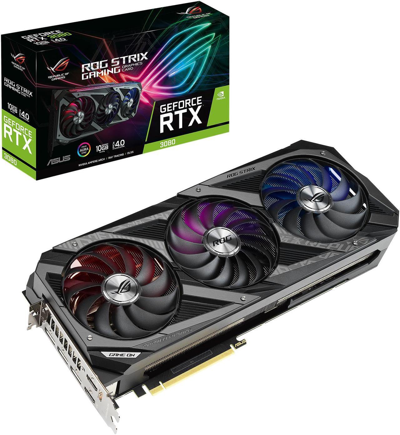 Alt view image 7 of 7 - ASUS ROG Strix GeForce RTX 3080 10GB GDDR6X PCI Express 4.0 Graphics Card ROG-STRIX-RTX3080-10G-GAMING